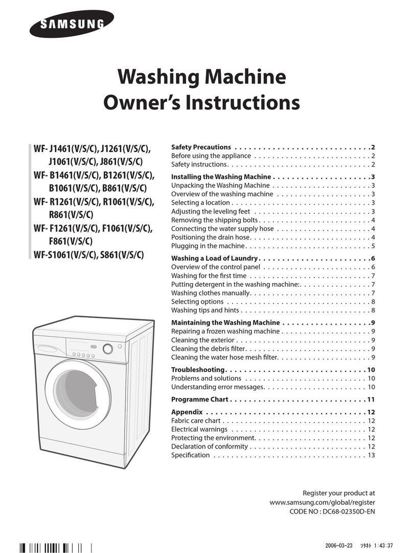 Samsung WF- Series User manual