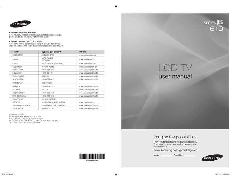 Samsung LN32A610A1R User manual
