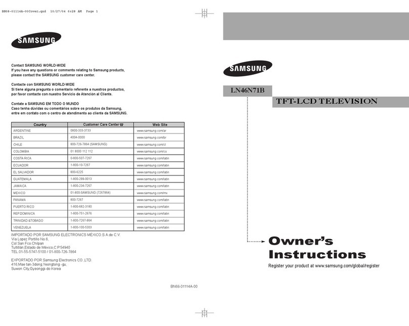 Samsung LN46N71B User manual