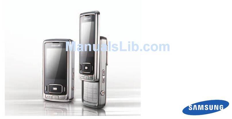 Samsung SGH-G808 User manual Samsung SGH-G808 User manual