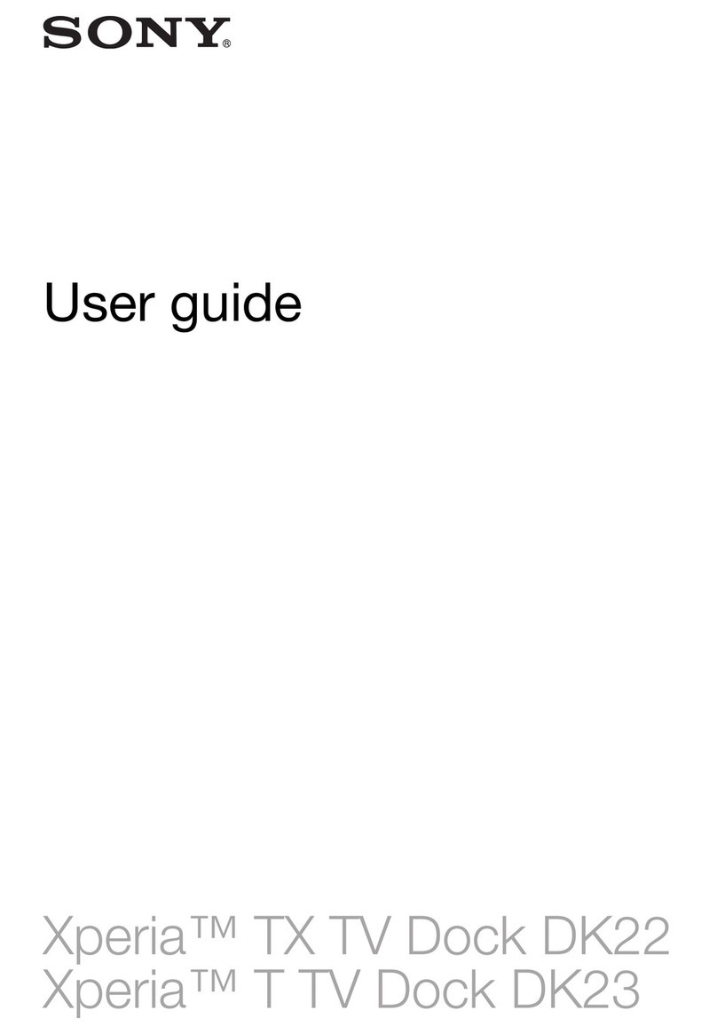Sony Xperia TX TV Dock DK22 User manual
