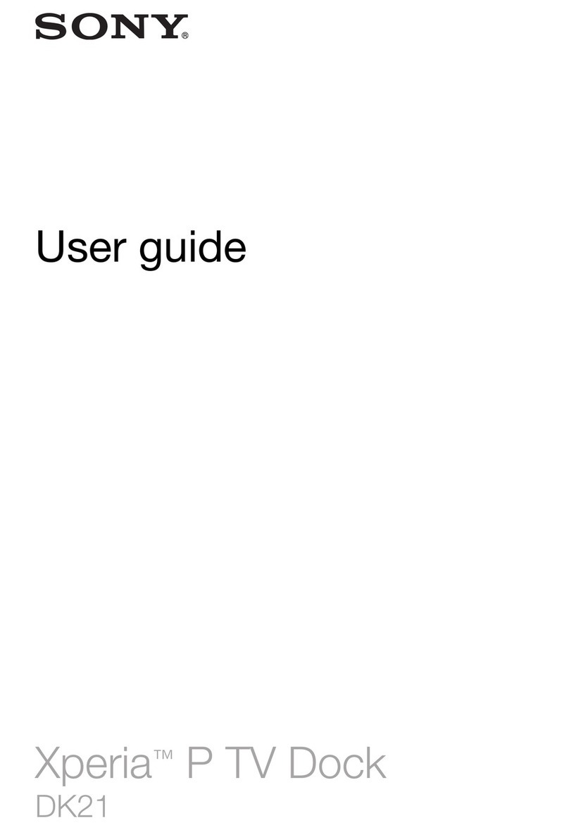Sony Xperia P TV Dock DK21 User manual