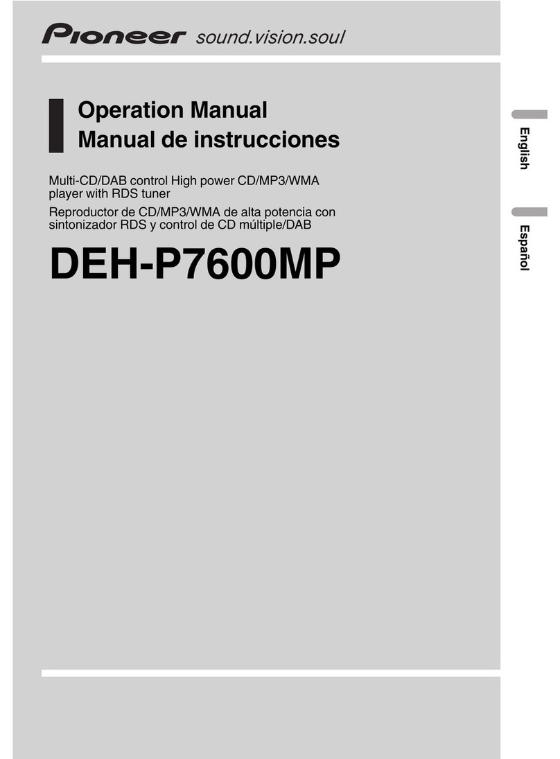 Pioneer DEH-P7600MP Operation manual