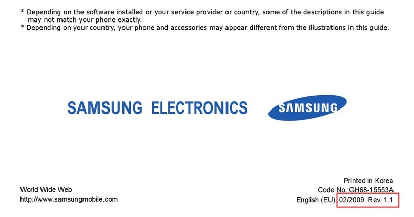 Samsung SGH-J600 user guide