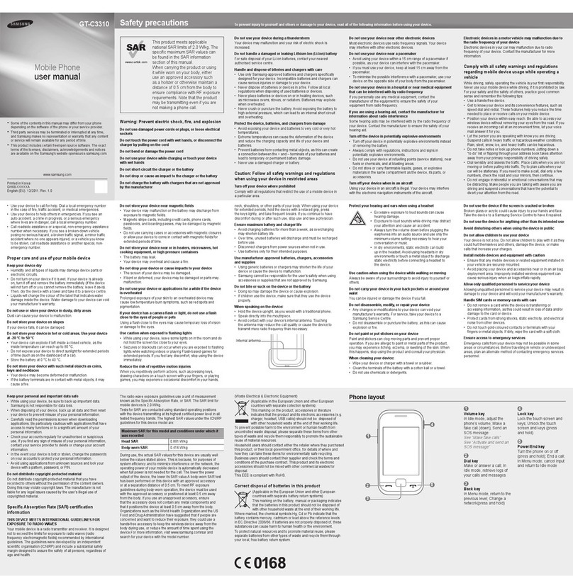 Samsung GT-C3310 user manual
