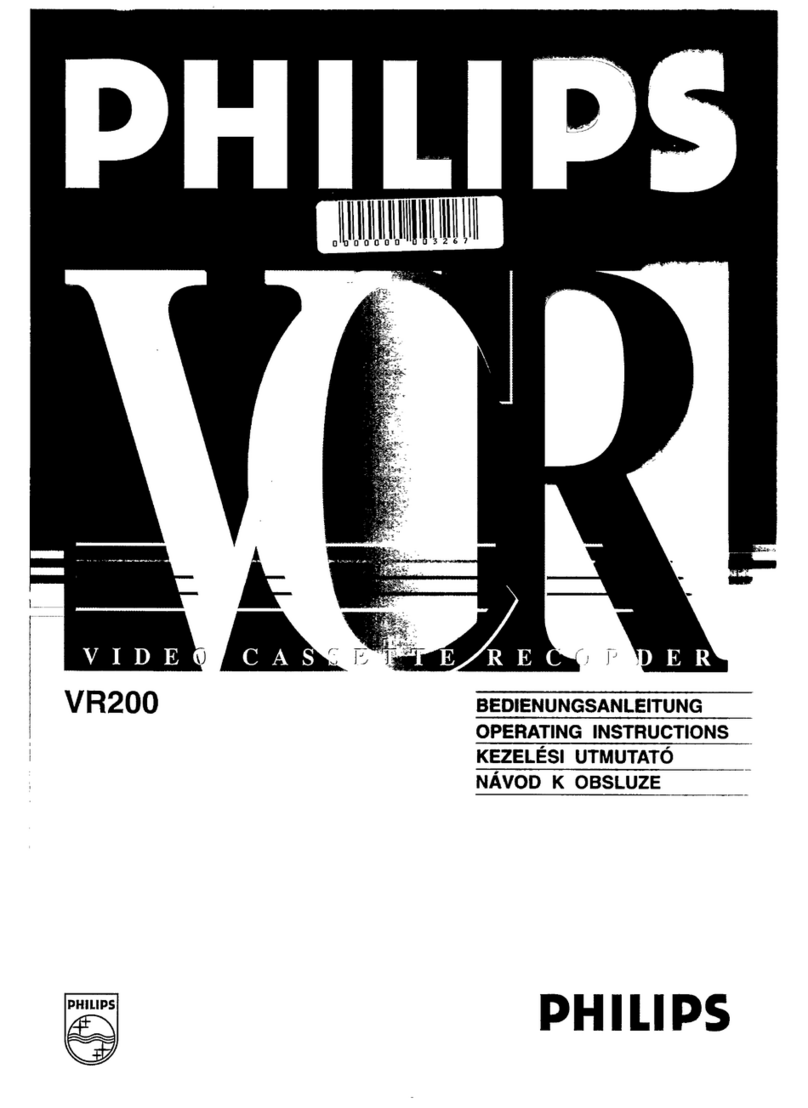 Philips VR200 operating instructions