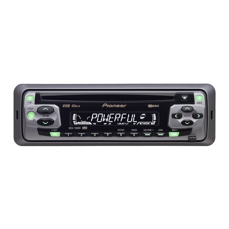 Pioneer DEH-1500R installation manual