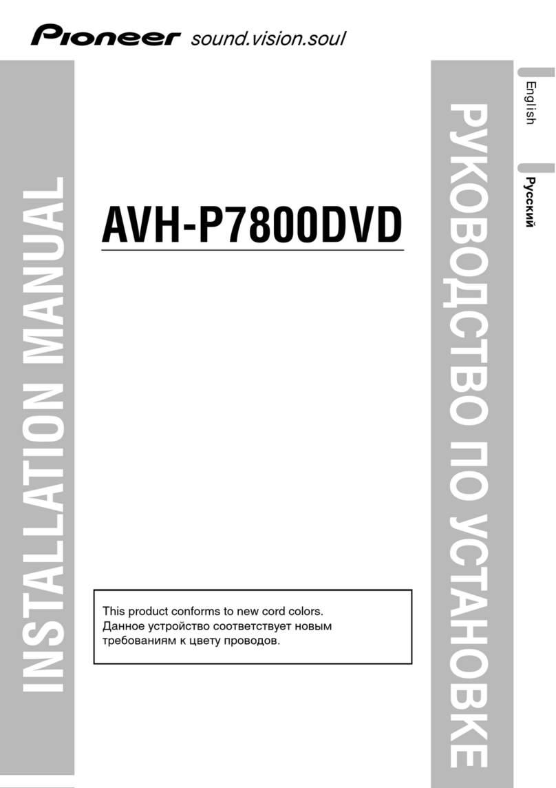 Pioneer Super Tuner IIID+ AVH-P7800DVD User manual