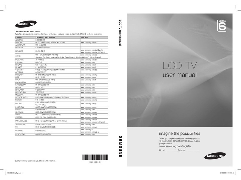 Samsung 6 series User manual