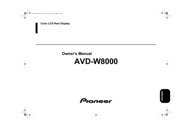 Pioneer AVD-W8000 User manual