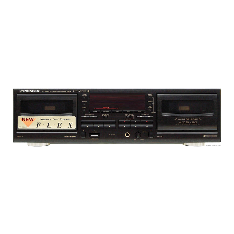 Pioneer CT-W505R operating instructions