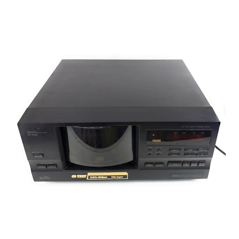 Pioneer PD-F958 User manual