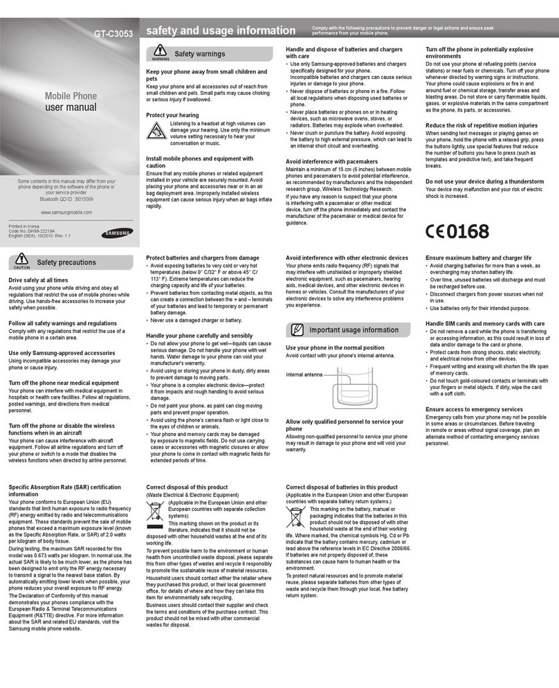 Samsung GT-C3053 User manual