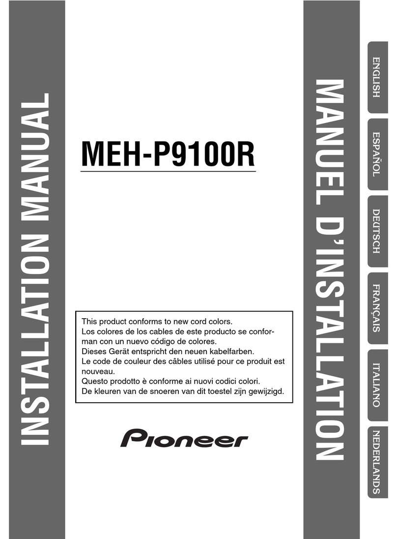 Pioneer MEH-P9100R installation manual