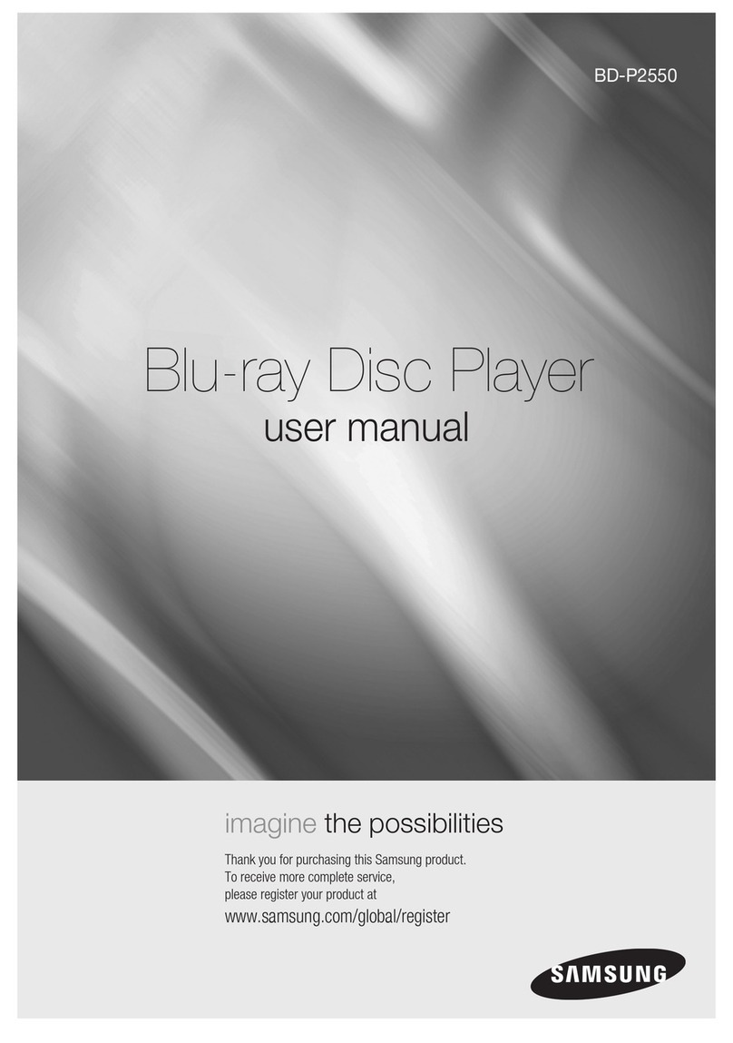 Samsung BD-P2550 User manual