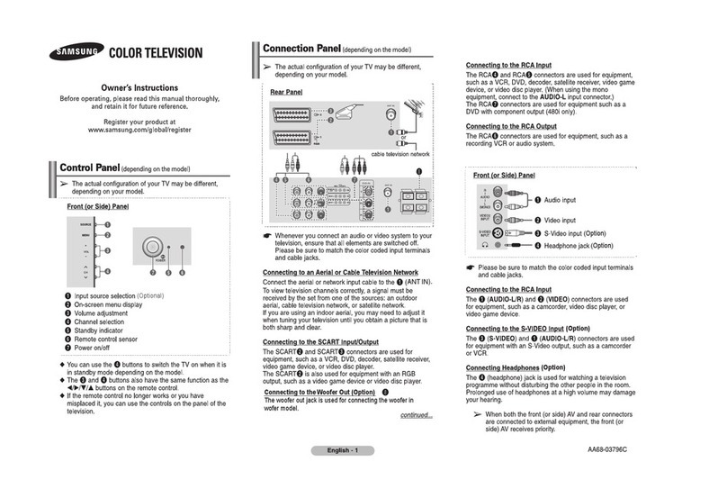 Samsung CS-29M16ML User manual Samsung CS-29M16ML User manual