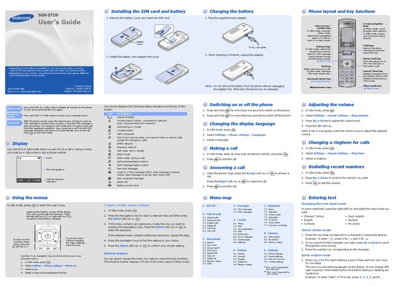 Samsung SGH-S710i User manual