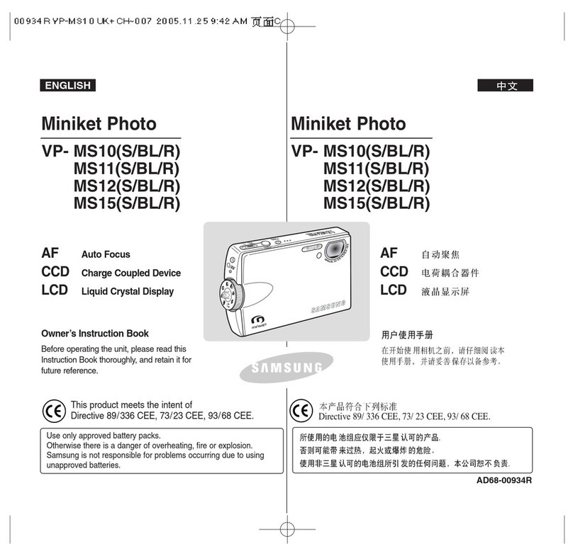 Samsung VP-MS10 Series Setup guide