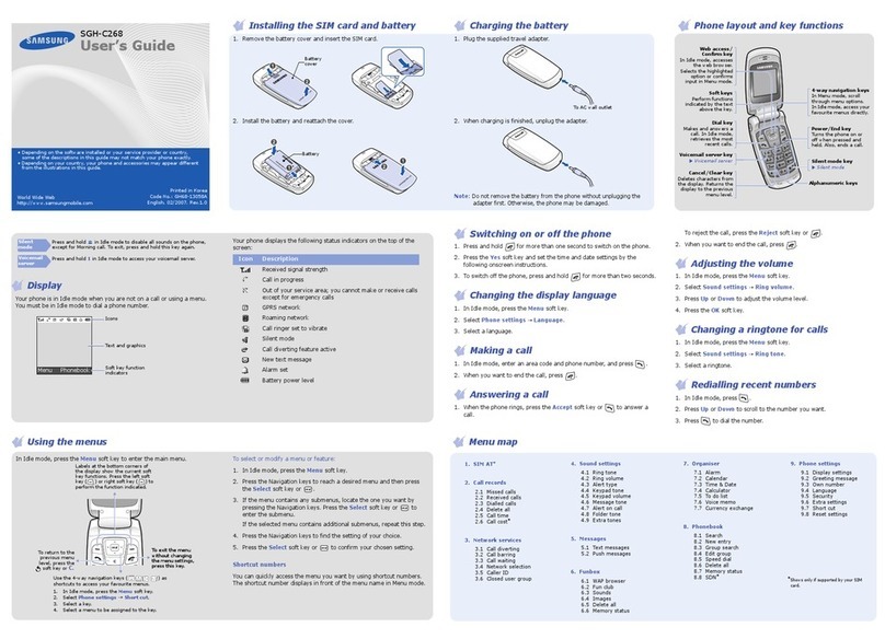 Samsung SGH-C268 User manual
