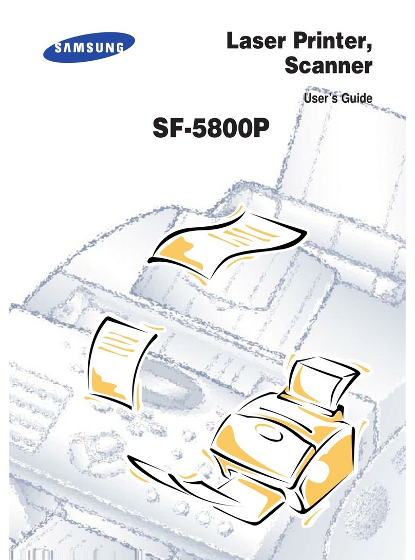 Samsung SF-5800P User manual Samsung SF-5800P User manual