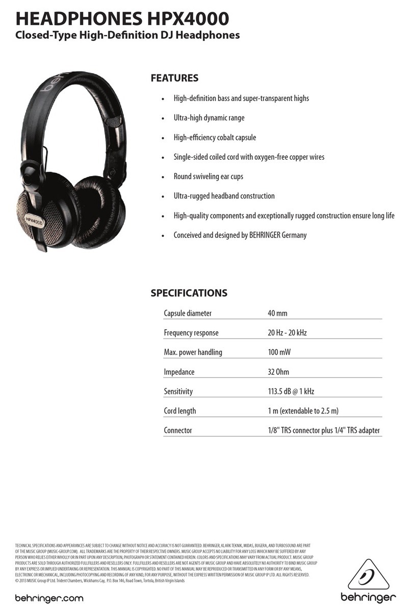 Behringer HPX4000 Features and specifications