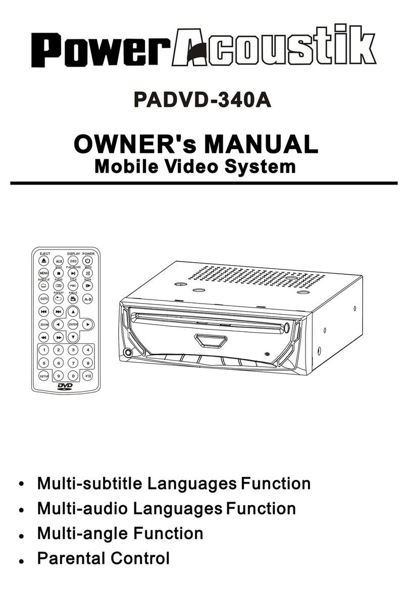 PowerAcoustik PADVD-340A owner's manual