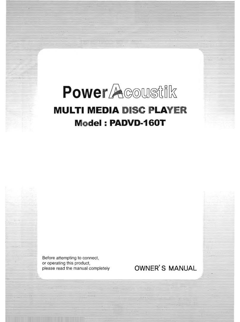 PowerAcoustik PADVD-160T owner's manual