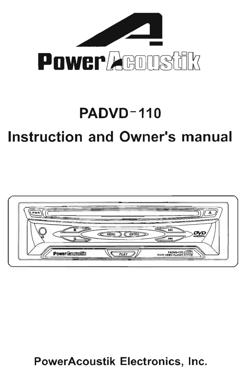 PowerAcoustik PADVD-110 owner's manual PowerAcoustik PADVD-110 owner's manual