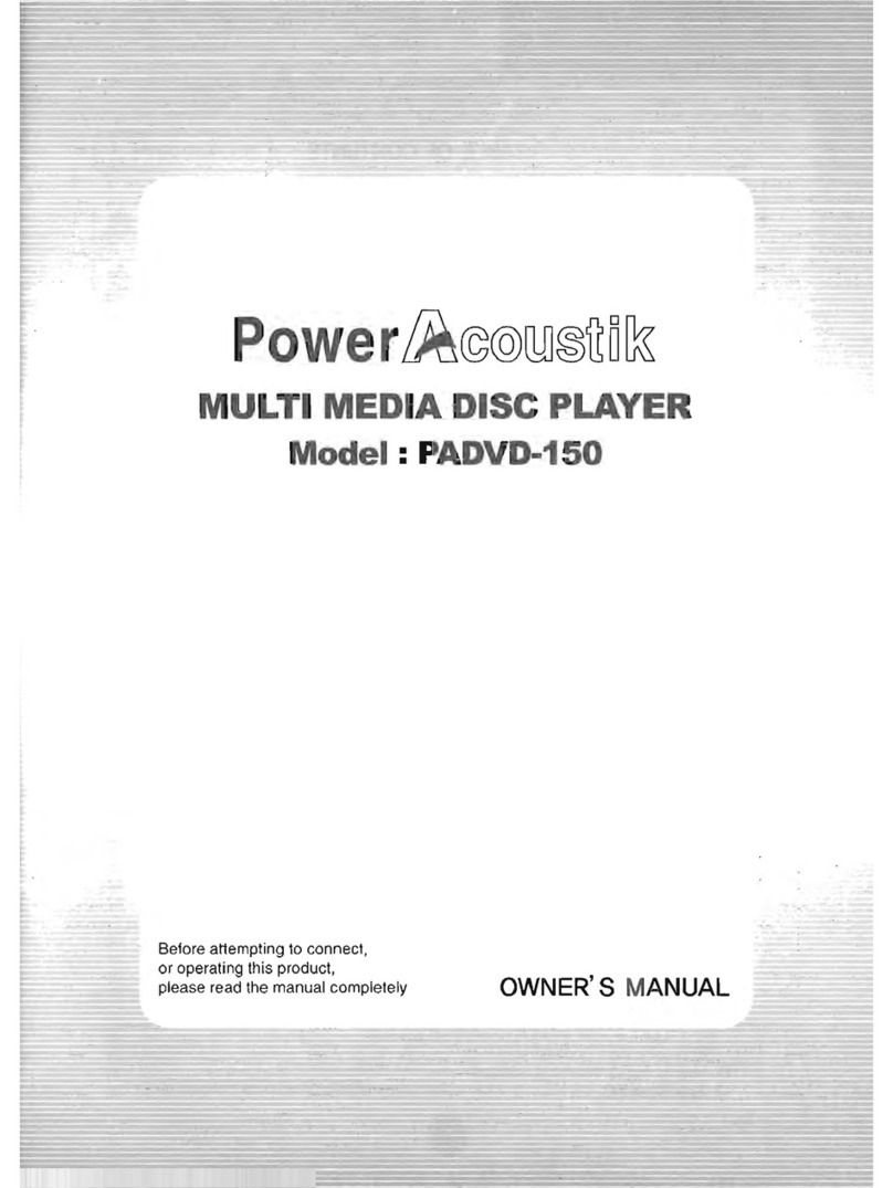 PowerAcoustik PADVD-150 owner's manual