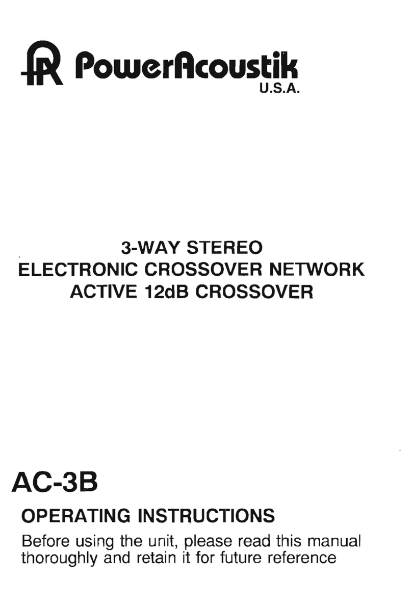 PowerAcoustik AC-3B User manual PowerAcoustik AC-3B User manual