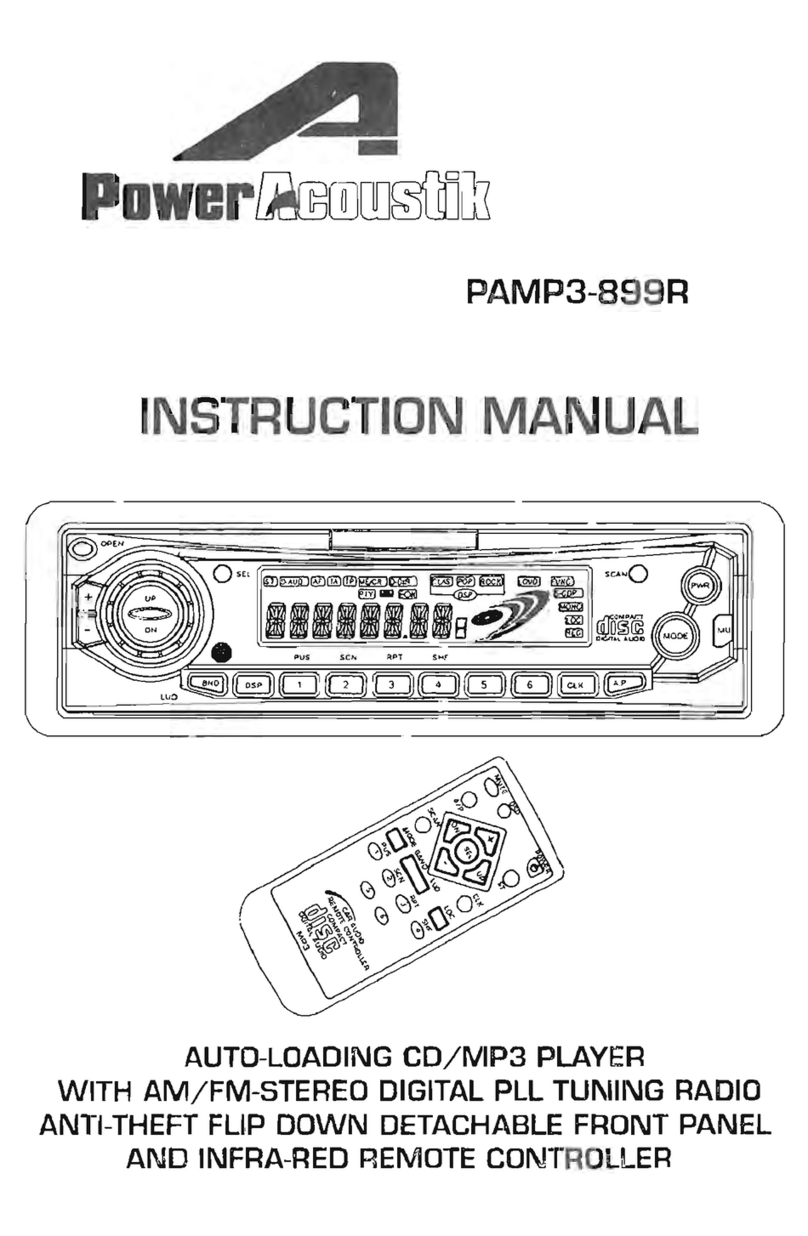PowerAcoustik PAMP3-899R instruction manual PowerAcoustik PAMP3-899R instruction manual