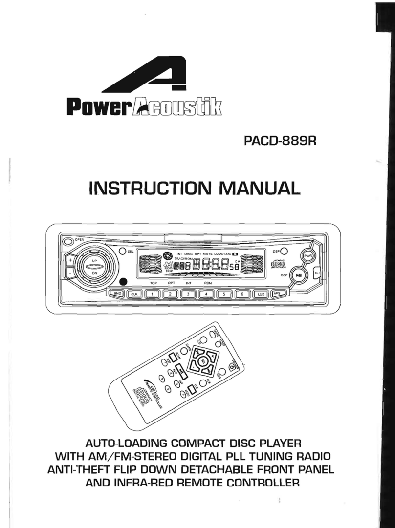 PowerAcoustik PACD-889R User manual