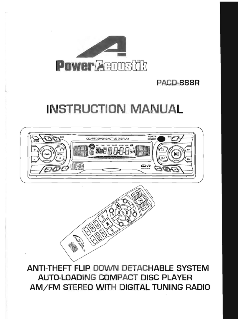 PowerAcoustik PACD-888R instruction manual
