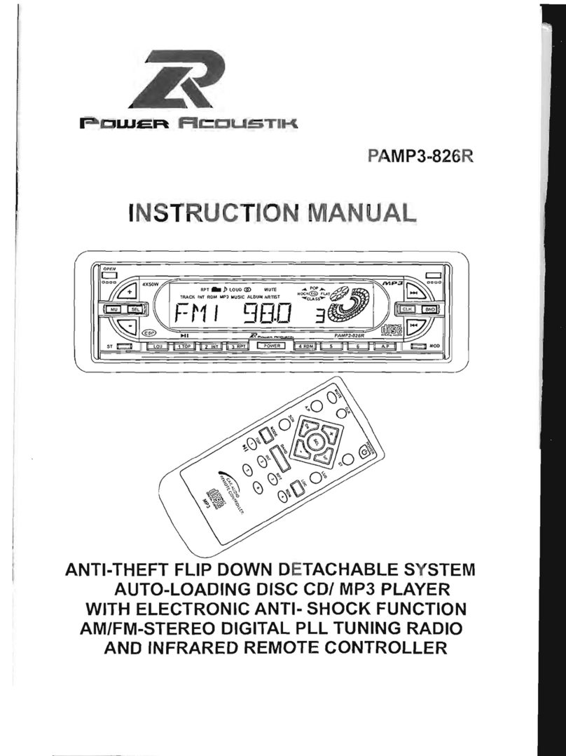 PowerAcoustik PAMP3-826R User manual PowerAcoustik PAMP3-826R User manual