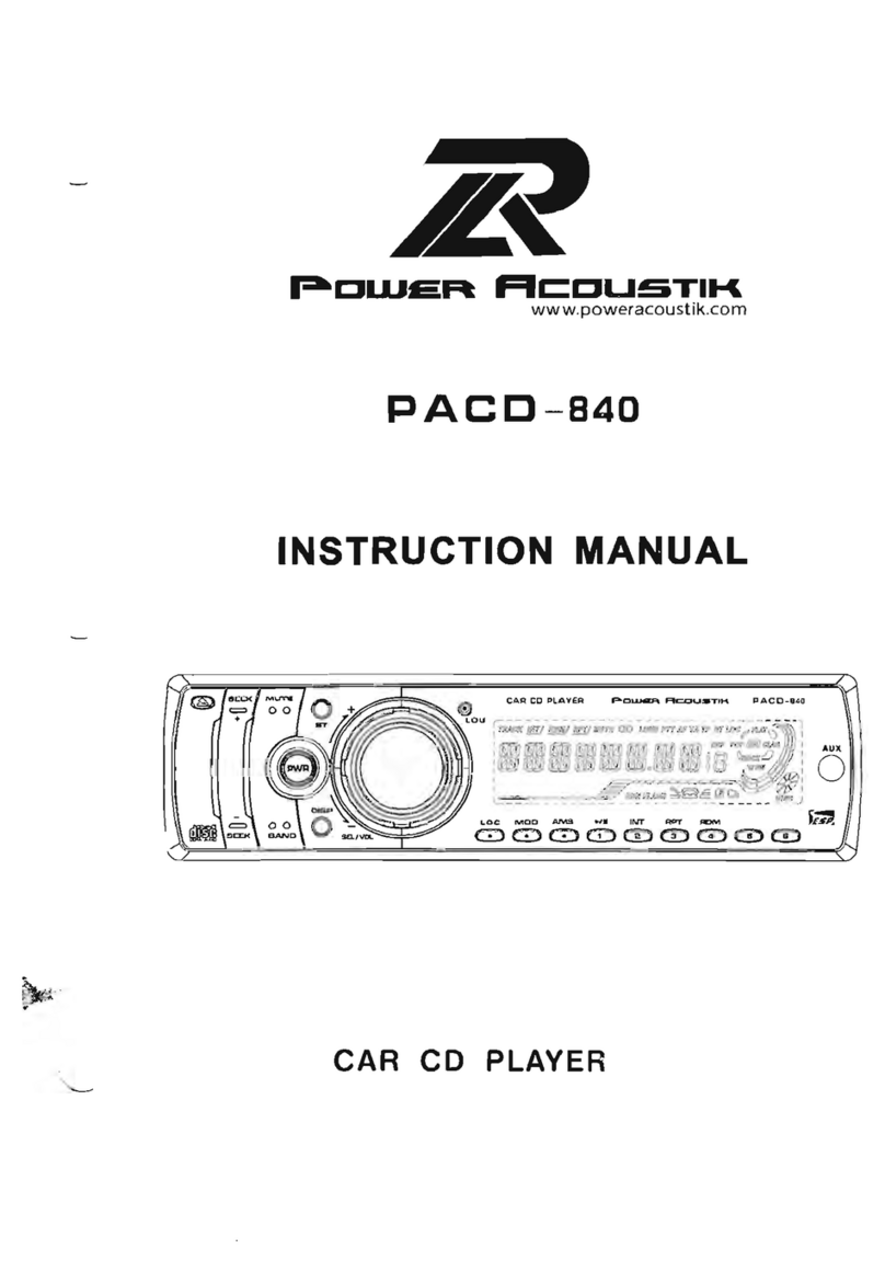 PowerAcoustik PACD-840 User manual