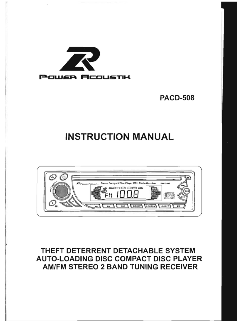 PowerAcoustik PACD-508 instruction manual