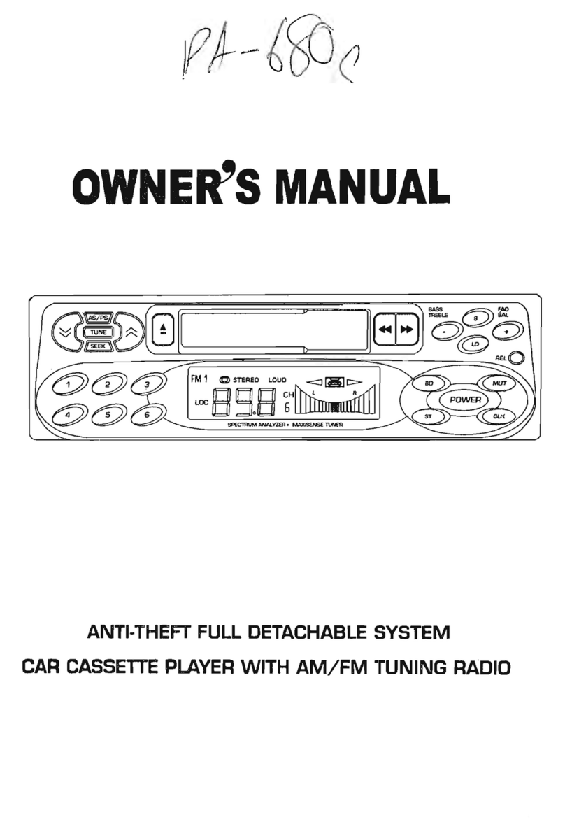 PowerAcoustik PA-680C owner's manual