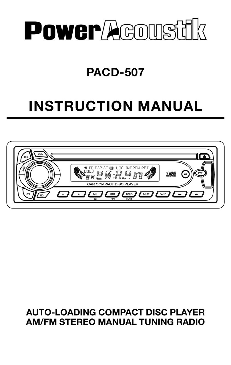 PowerAcoustik PACD-507 User manual