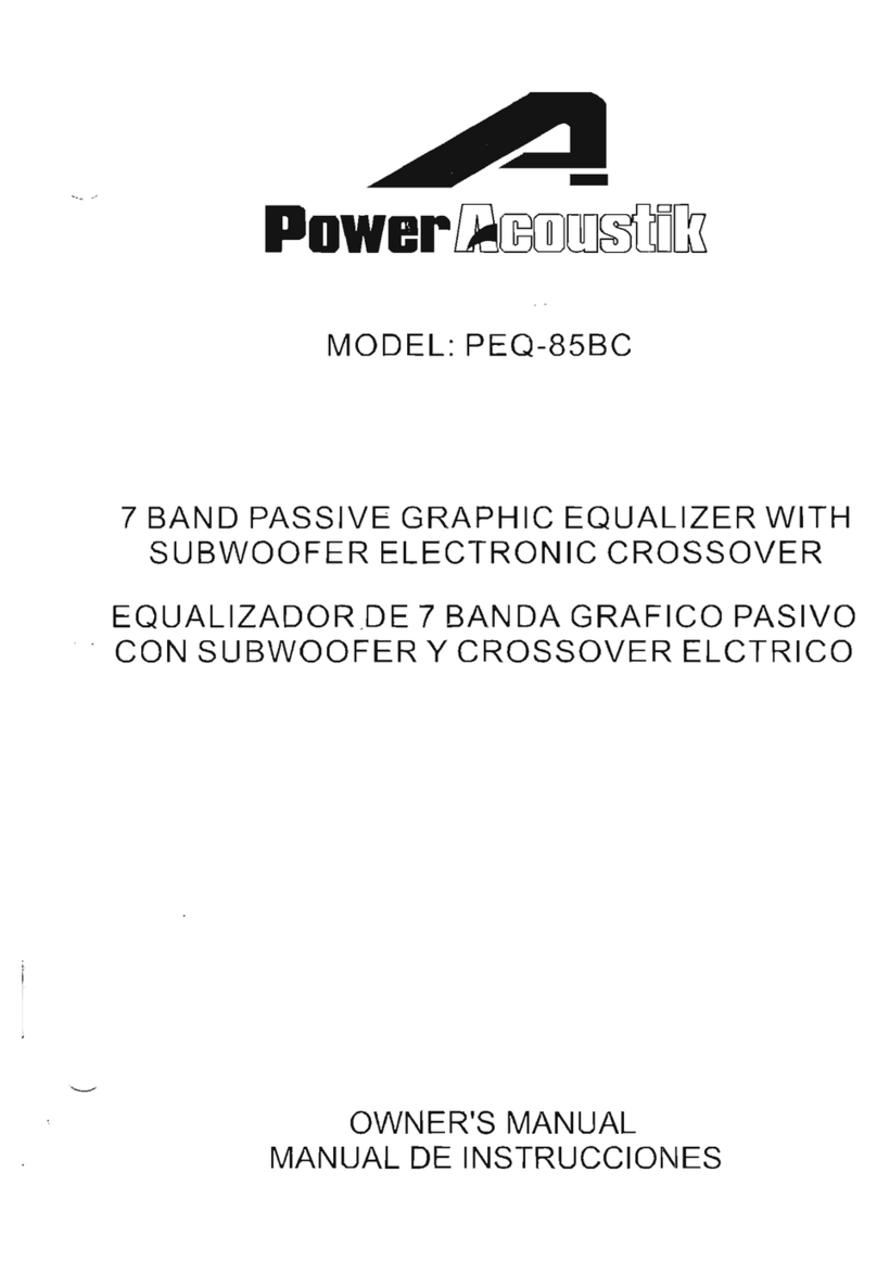 PowerAcoustik PEQ-85BC User manual PowerAcoustik PEQ-85BC User manual