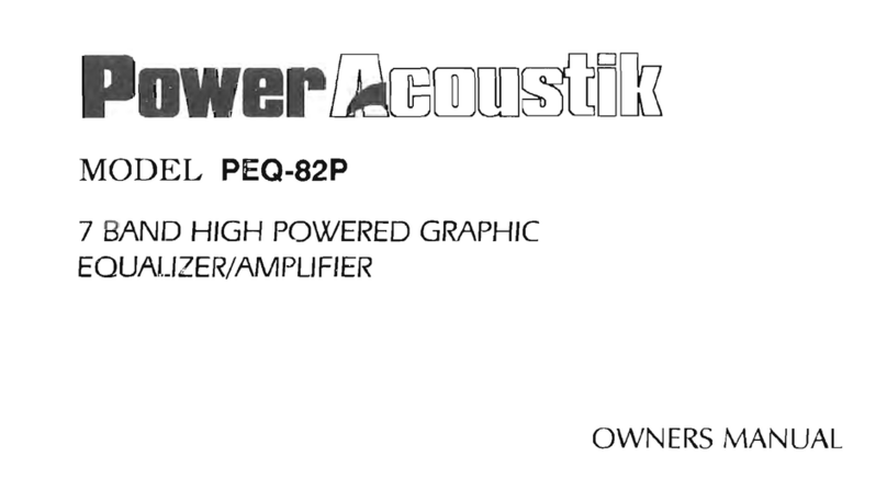 PowerAcoustik PEQ-82P owner's manual