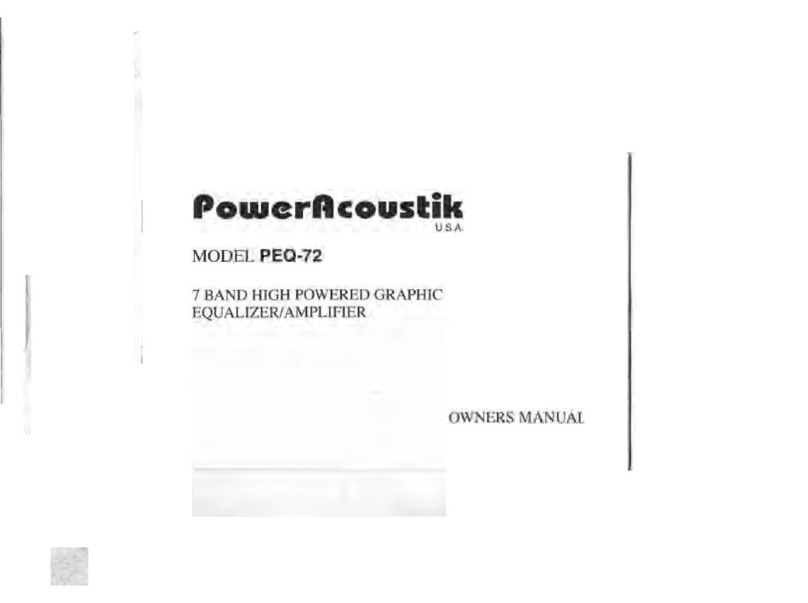 PowerAcoustik PEQ-72 User manual PowerAcoustik PEQ-72 User manual