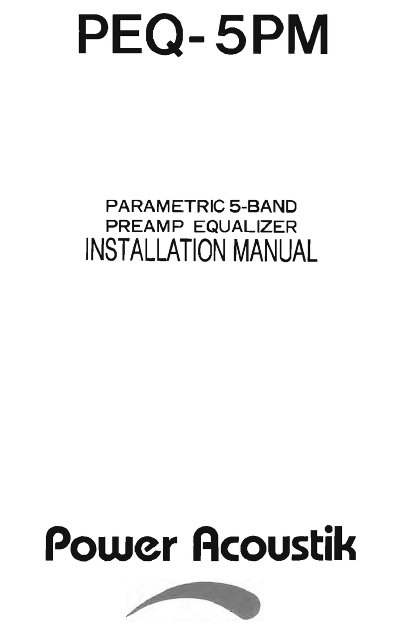PowerAcoustik PEQ-5PM User manual
