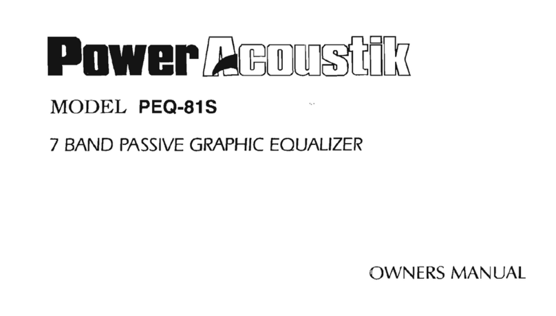 PowerAcoustik PEQ-81S User manual PowerAcoustik PEQ-81S User manual