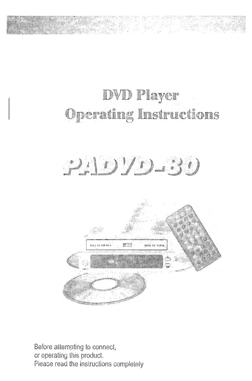 PowerAcoustik PADVD-80 operating instructions