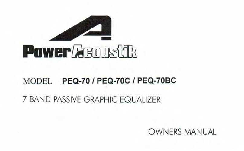 PowerAcoustik PEQ-70 owner's manual