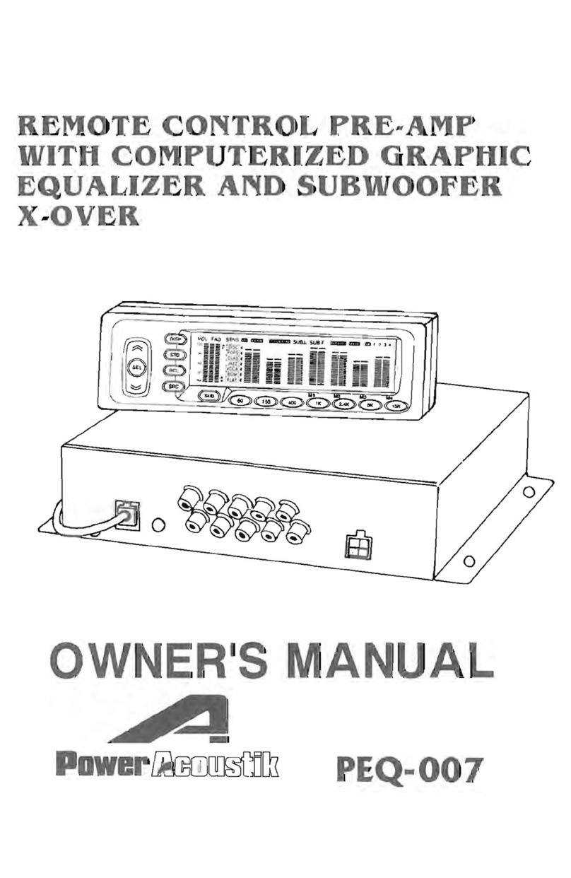 PowerAcoustik PEQ-007 User manual