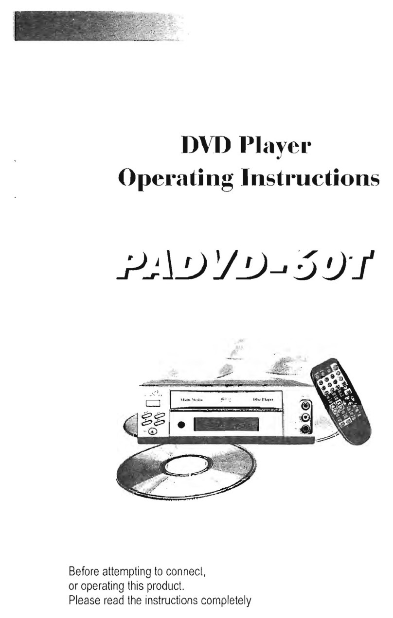 PowerAcoustik PADVD-60T operating instructions