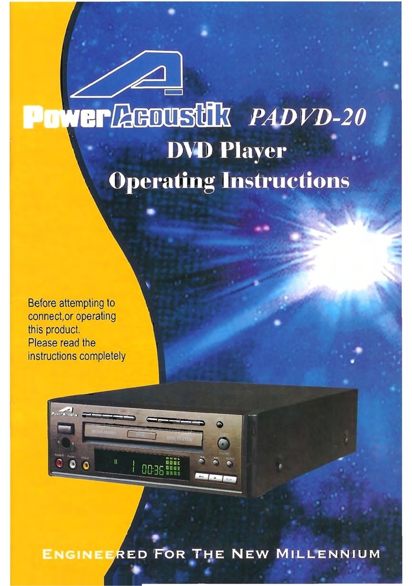 PowerAcoustik PADVD-20 operating instructions