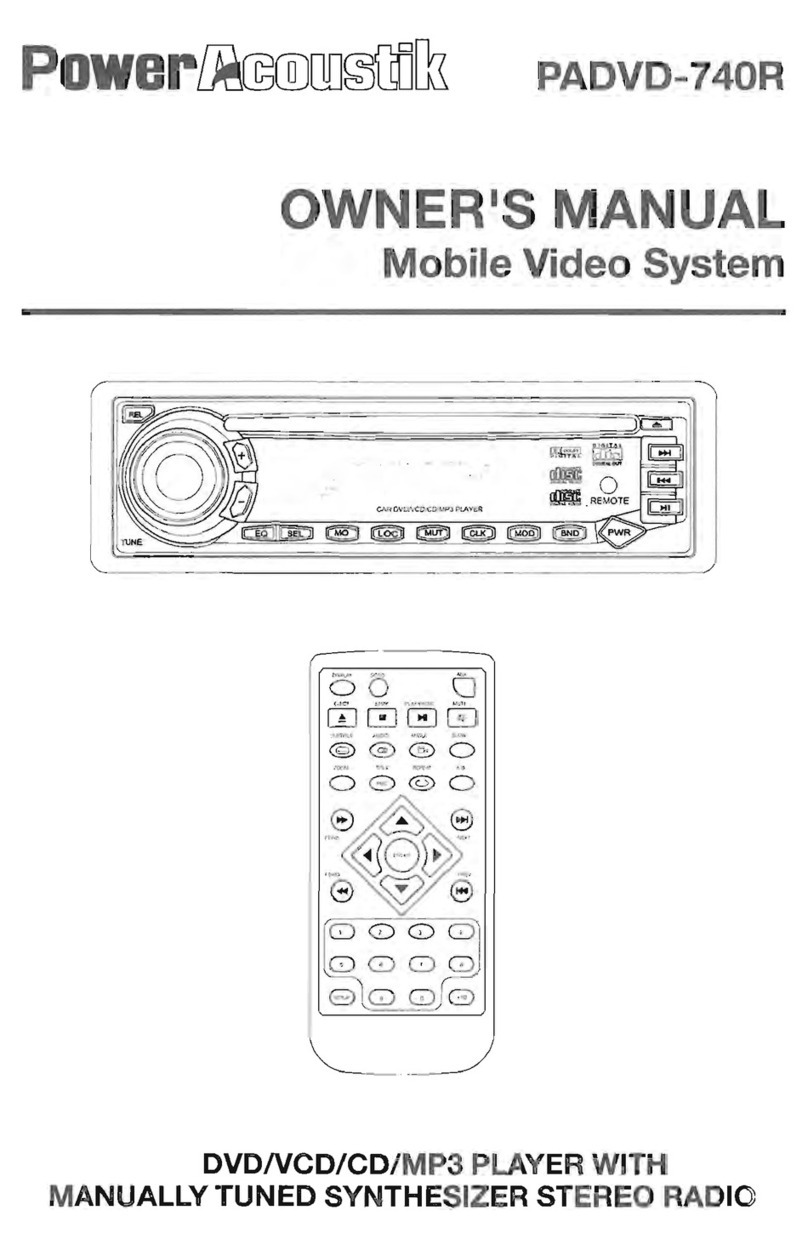 PowerAcoustik PADVD-740R User manual