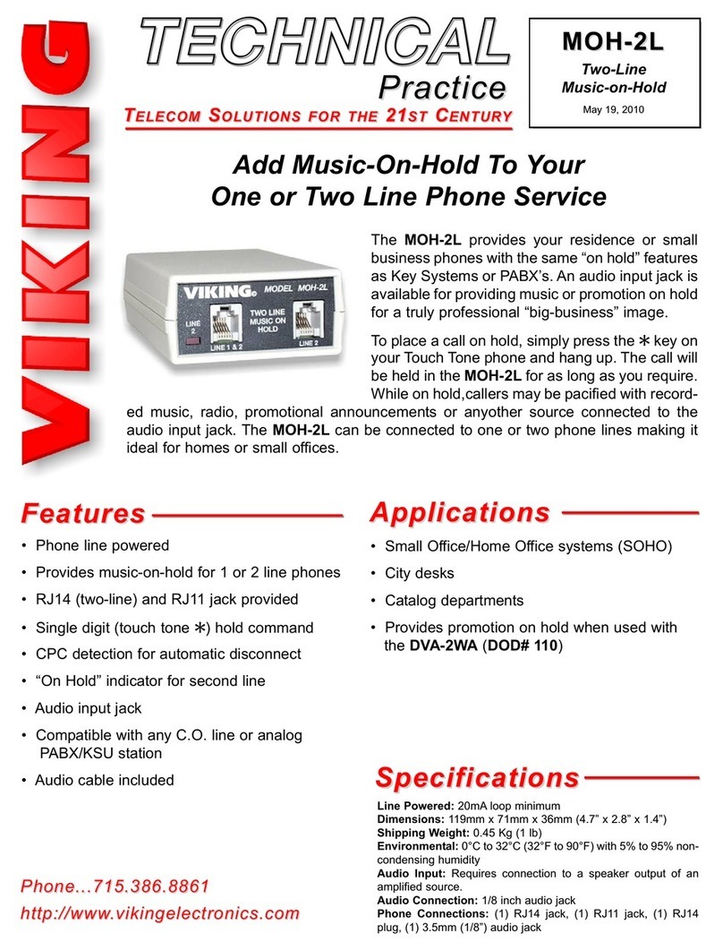 Viking MOH-2L Instructions for use